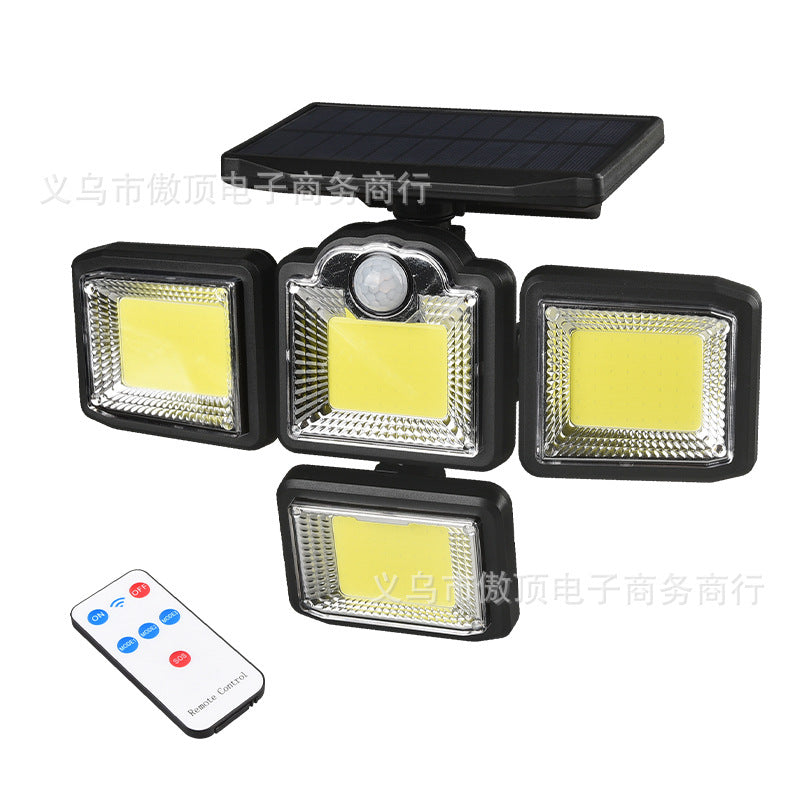 New Solar Wall Light Split Body Sensor Street Light Remote Control Garden Light LED Waterproof Garden Light