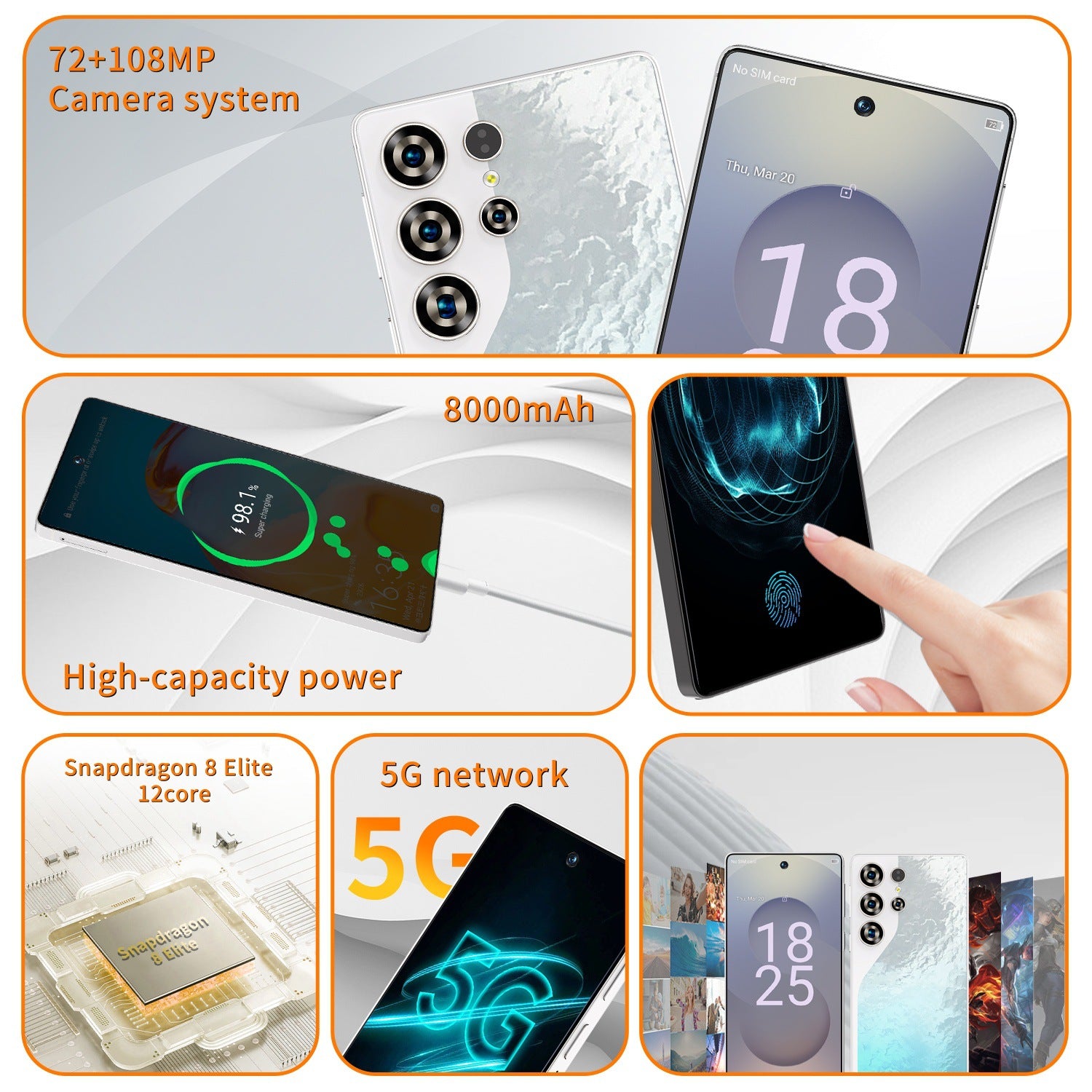 S26 Ultra Smartphone16+1T High-end7.3Inch Built-in Pen S25Ultra Mobile Phone