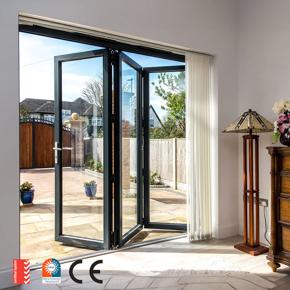 Standard Building Material Aluminum Sliding Door Tempered Glass Frameless Glass Sliding Doors Double Glass Door