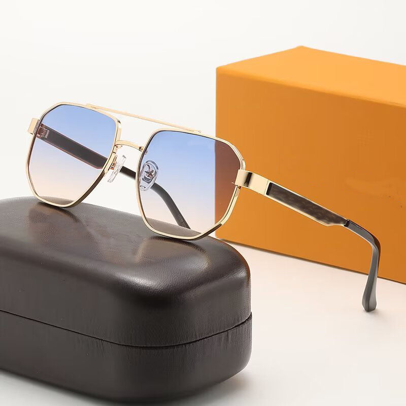 New Polarized Aluminum-Magnesium Sunglasses Large Frame Unisex Photochromic Aviator Glasses Night Vision Driving Sunglasses0537