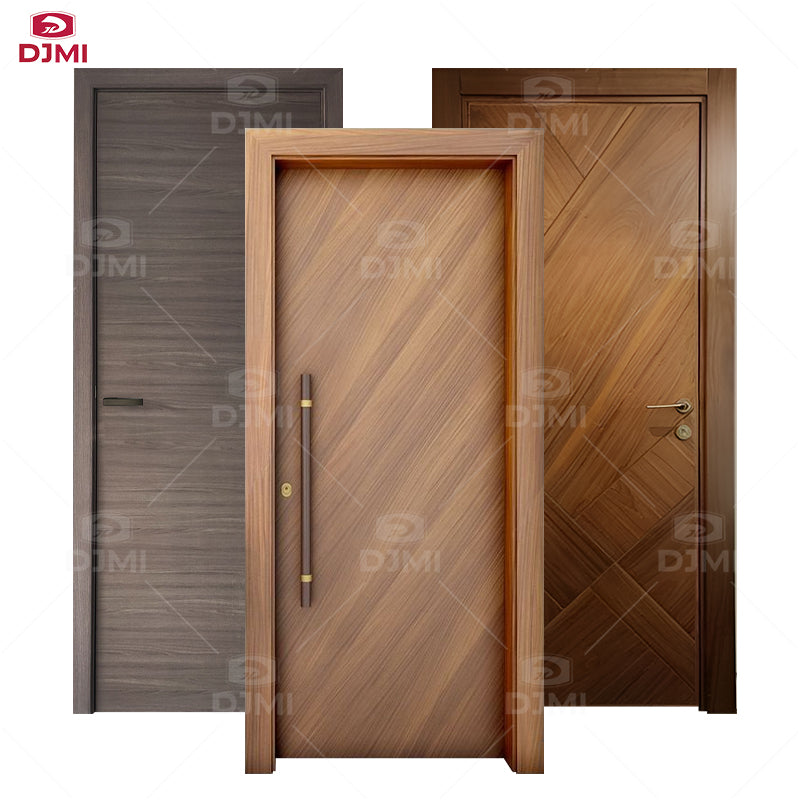 China Top Manufacturer Custom High Quality Bedroom Door Internal House Door Design Modern Interior Wooden Door