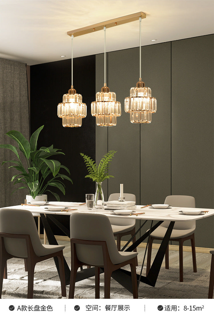 Restaurant Pendant Light Three-Head Modern Minimalist Bar Creative Dining Table Bedroom Unique Living Room Dining Room Grand Nordic Lighting