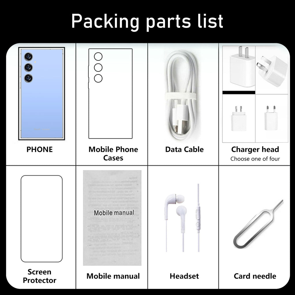 Exclusive Supply C24 Pro Smartphone7.3Extra Large Screen16+1T Android Phone Source Factory