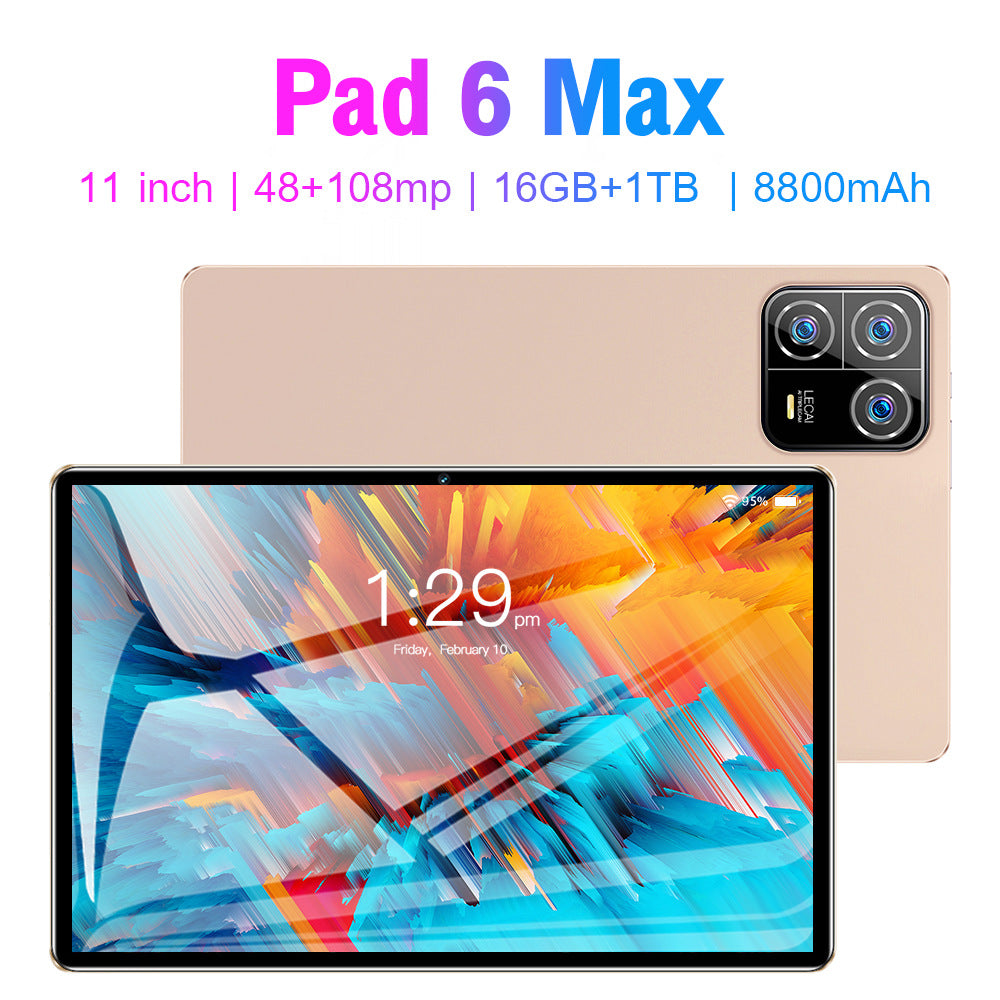 Pad 6 Max Android Tablet16+1T Large Screen Eye Protection Tablet Manufacturer In Stock Wholesale