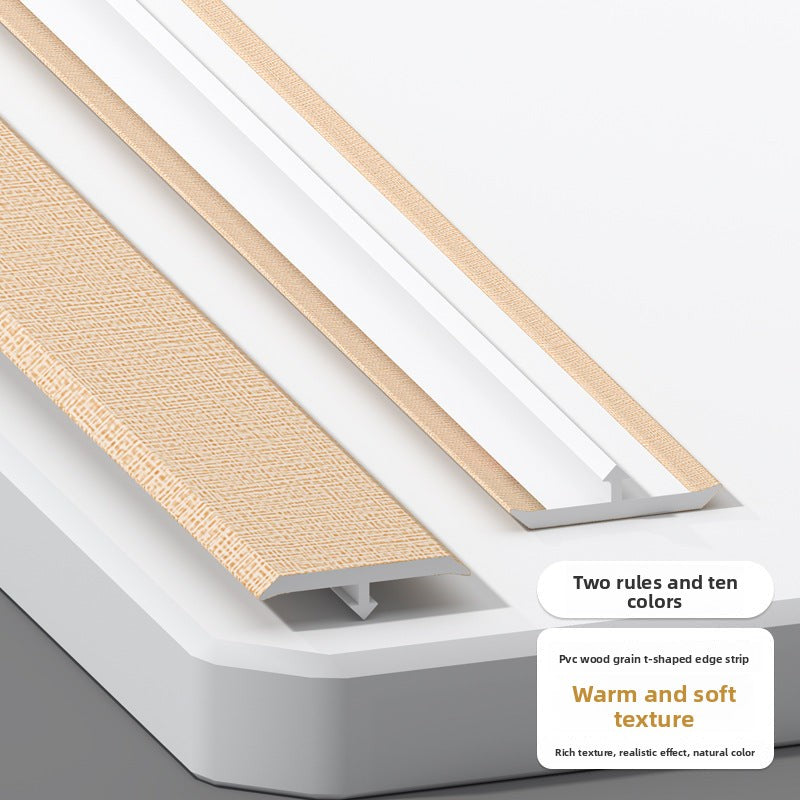 PVC Wood Grain T Decorative trim for wooden doors t Edge trim for wooden flooring, threshold trim, joint decoration, tile edge trim