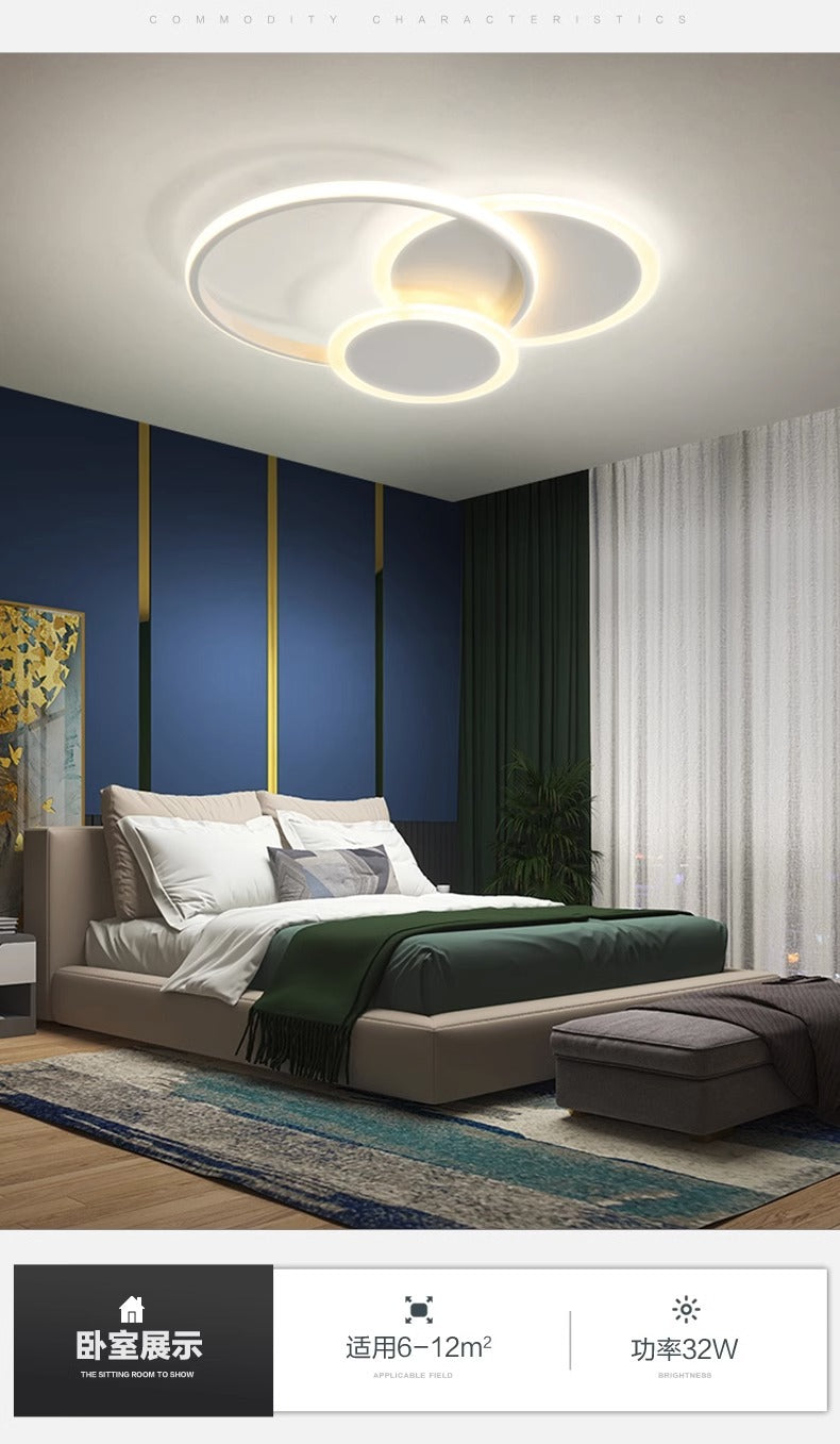 led Bedroom Ceiling Light Master Bedroom Cozy Simple Modern Children's Room Light Luxury Zhongshan Lighting Fashion Room Light