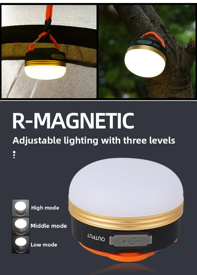 Outdoor Camping Light LED Camping Tent Light with Magnet Hook Camp Light USB Rechargeable Emergency Light for Home Use