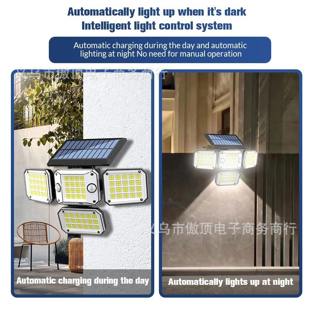 Solar Light Outdoor Garden Light Human Body Sensing Split Street Light Waterproof Wall Garden Garage Lighting Wall Light