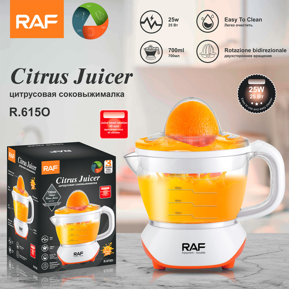 RAF EU Plug Electric Fresh Orange Juicer1L Household automatic juicer lemon orange juicer small portable