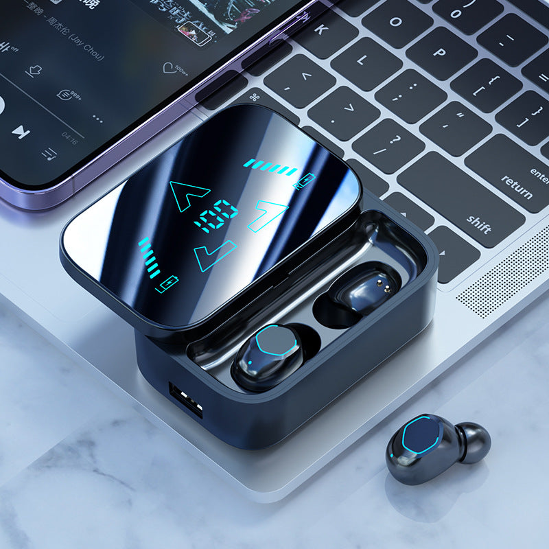 M48Digital Display Bluetooth Earbuds Ultra-Long Battery Life In-Ear Comfortable for Long Wear Private Model Wireless Bluetooth Earbuds Factory Wholesale