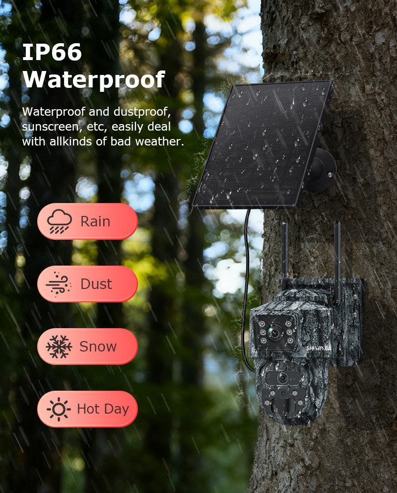 AOV Low Power Consumption4G Solar camera outdoor wireless600Ten Thousand Pairs of Lenses