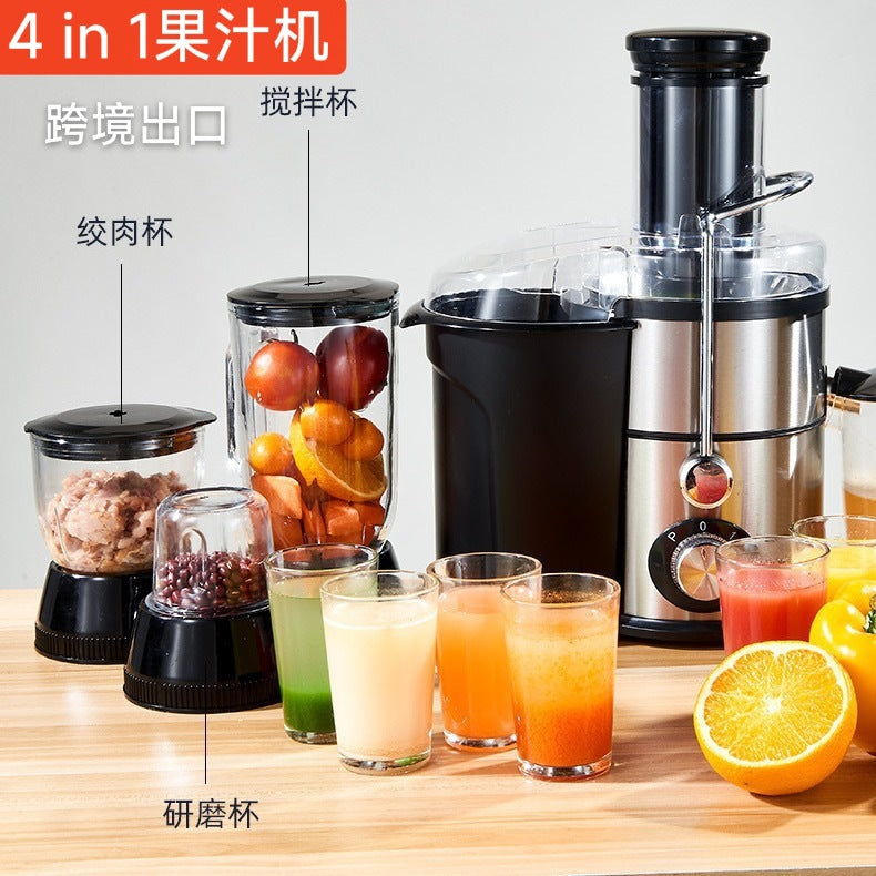 Foreign Trade  juicer Large Caliber4All-in-One Juice Extractor Multi-Functional Pulp and Juice Separator Juicer
