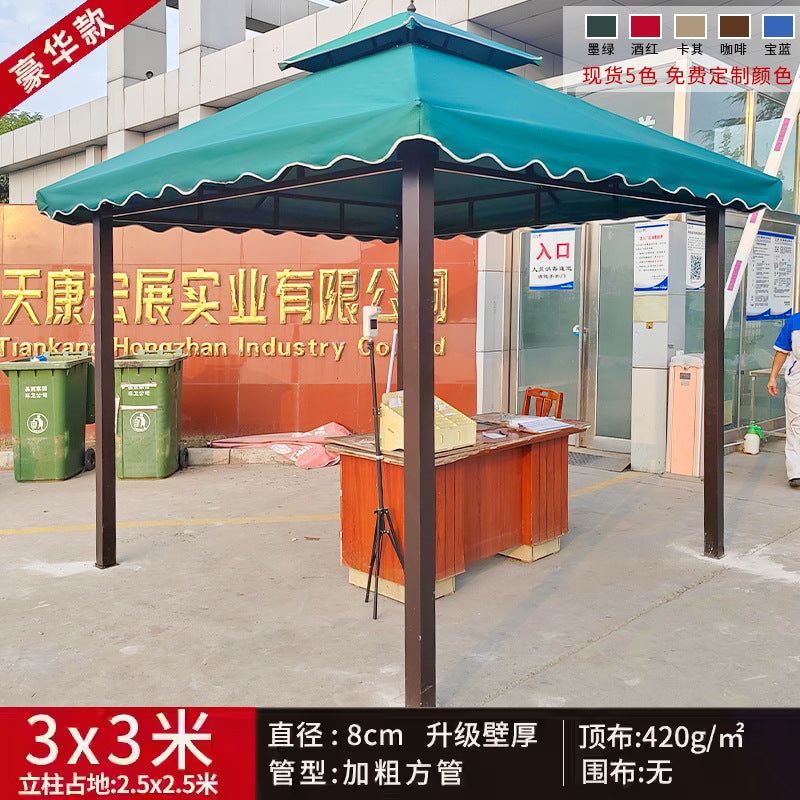 Outdoor Sunshade Canopy Rain Shelter Courtyard Garden Villa Four-legged Pavilion Advertising Event Large Roman Tent Umbrella Wholesale