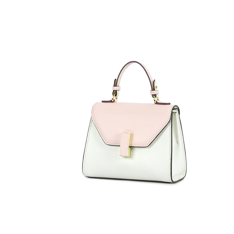 Factory Creative New Women's Bag Fresh Color-Block Handbag Shoulder Bag Elegant Versatile Crossbody Bag