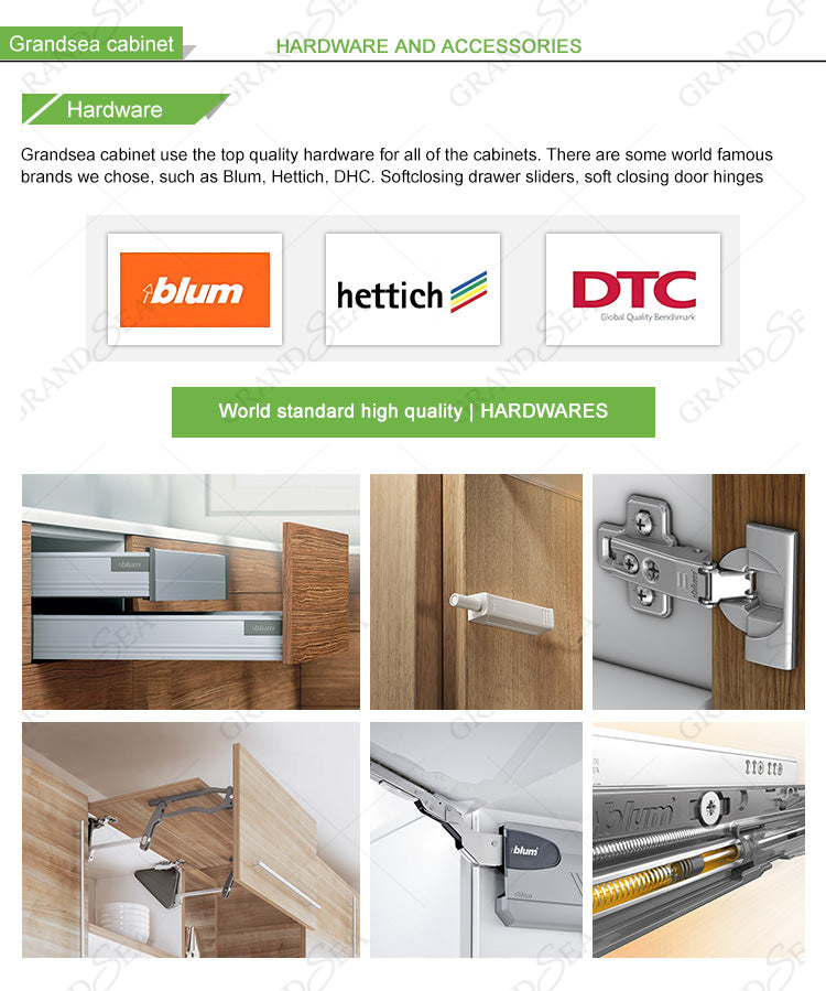 Modern Diy Plywood Kitchen Cabinet With Microwave&Handle Design Modern Kitchen Cabinet