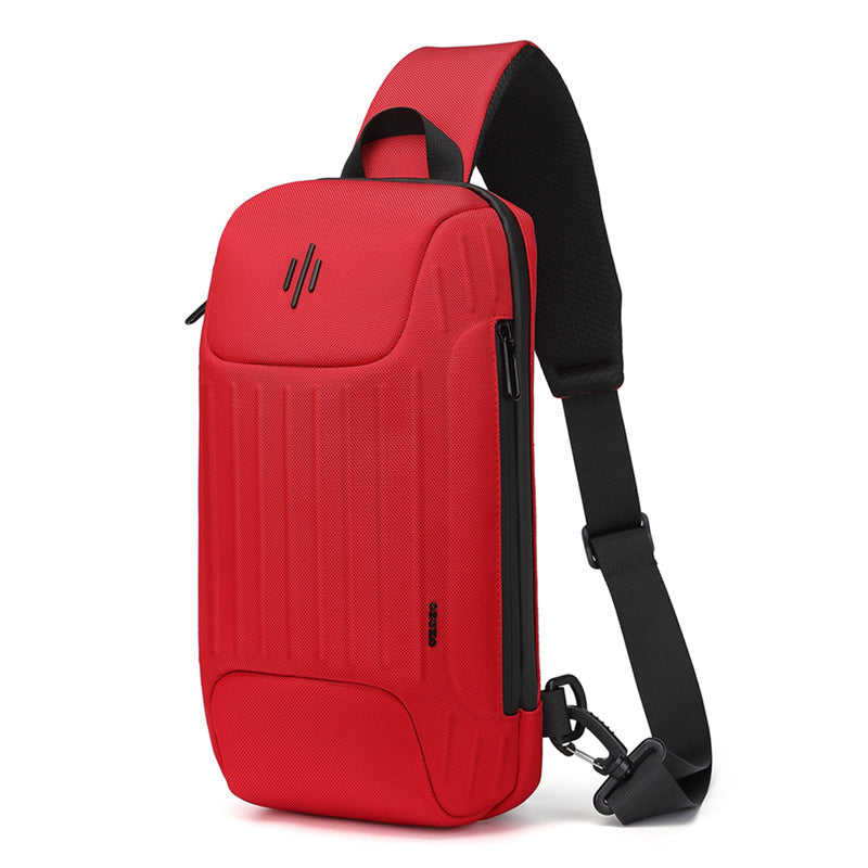 ozuko New Men's Chest Bag Casual Versatile Crossbody Bag Waterproof Anti-theft Men's Bag Crossbody Bag High-end Feel