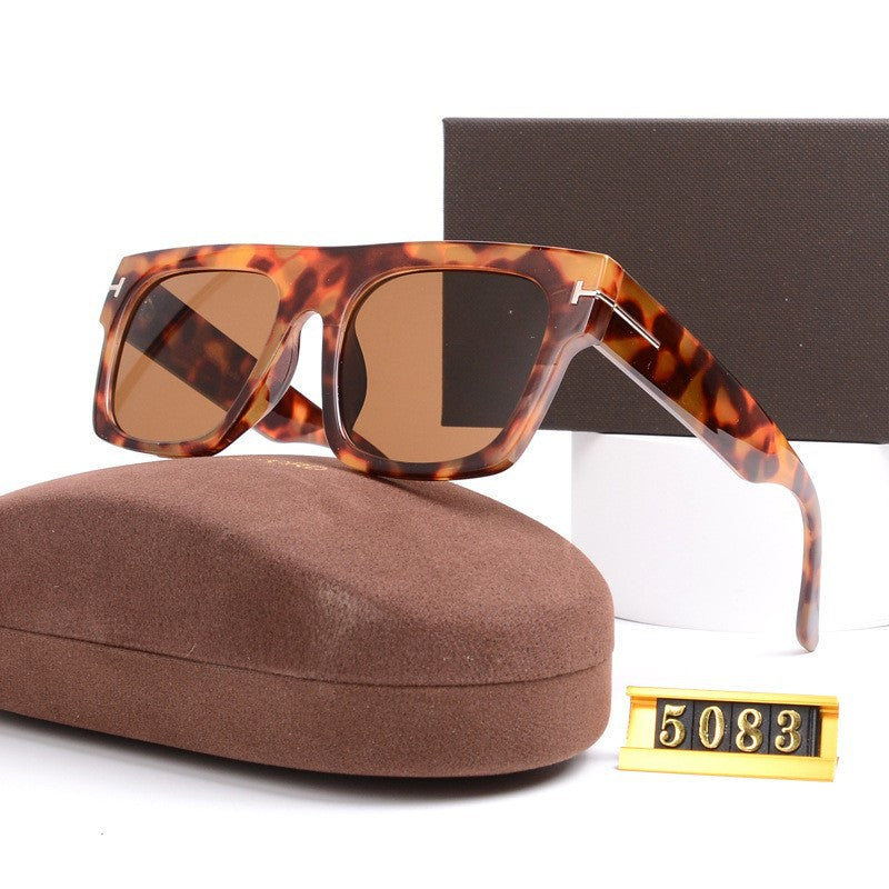 Designer Sunglasses T Square Large Frame for Men and Women Fashion Wholesale Sunglasses Non-Prescription Glasses5083Tide