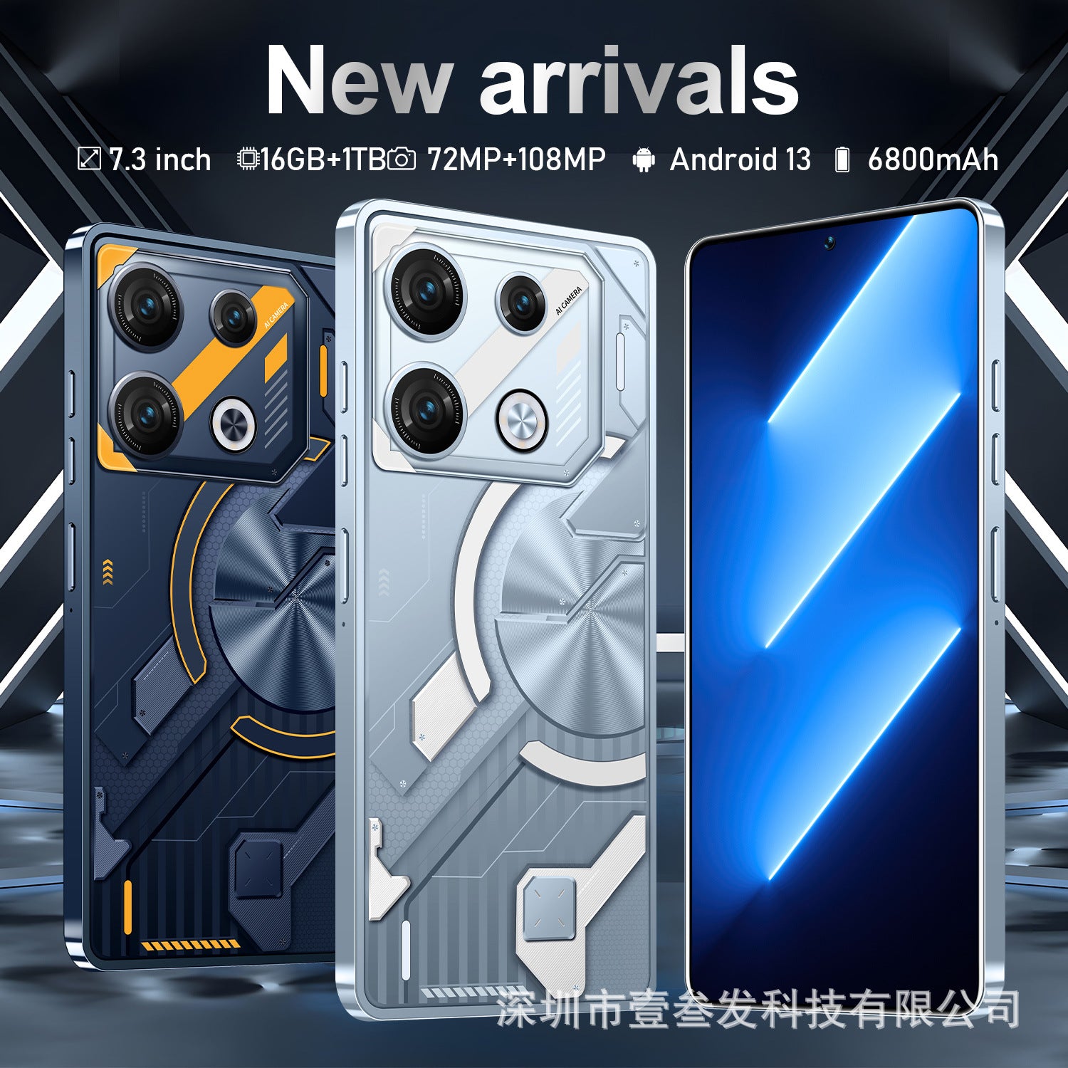 GT10pro Popular2+16G 7.0Inch All-in-One Perforated True4G New Smartphone