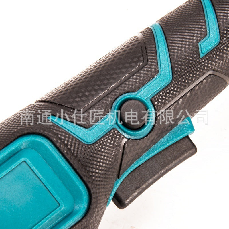 Cross-Border Lithium Battery Tool Brushless Angle Grinder High Power Industrial Grade Plastic Case One Battery One Charger Rechargeable Angle Grinder