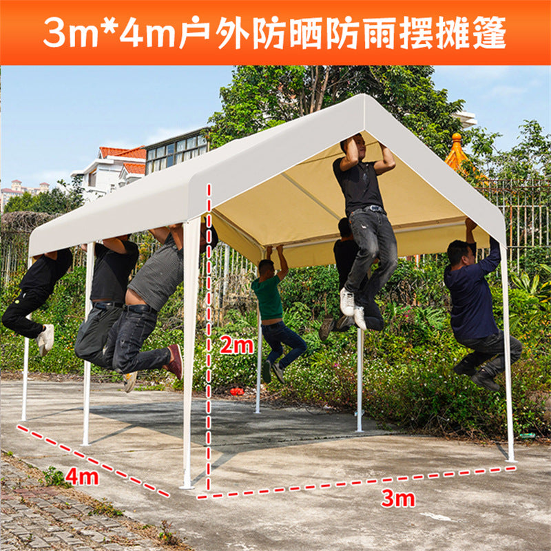 Customizable Advertising Internet Celebrity Tent for Night Market Stall Use, Four-Corner Rain Shelter, Sun Protection Car Tent, Outdoor Commercial Sunshade