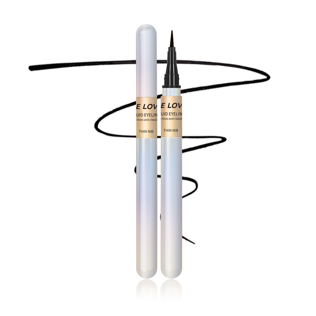 SHELOVES Eyeliner Pen Color Brown Ultra-fine Quick-drying Long-lasting Waterproof Non-smudging Genuine Eyeliner Pen
