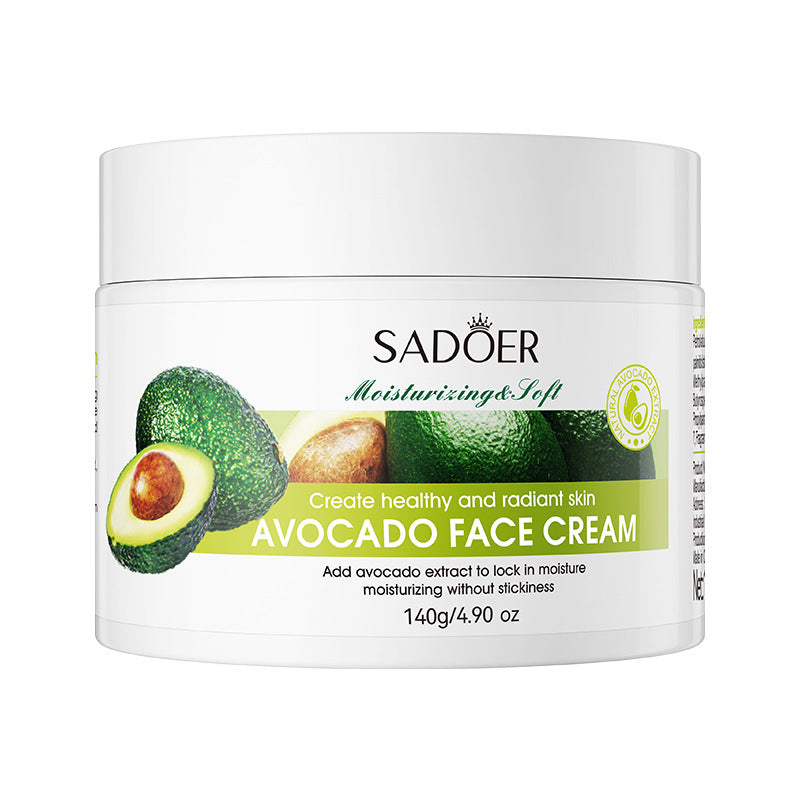 Plant Face Cream SADOER Avocado Aloe Carrot Moisturizing Cream  Wholesale