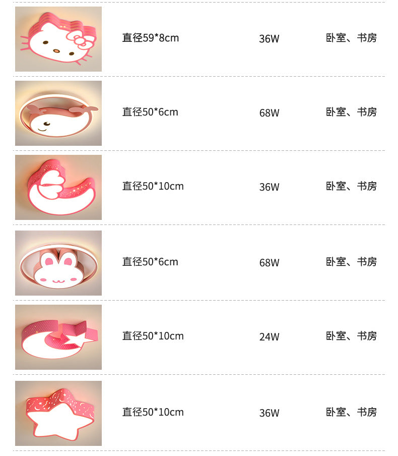 Children's Room Bedroom Light Boys Girls Creative Cartoon Ceiling Light Modern Simple Master Bedroom Light Zhongshan Lighting