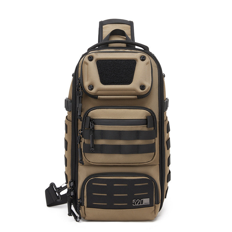 ozuko Tactical Chest Bag Men's Crossbody Bag High-end Outdoor Waterproof Multi-Function Trendy Portable Shoulder Bag