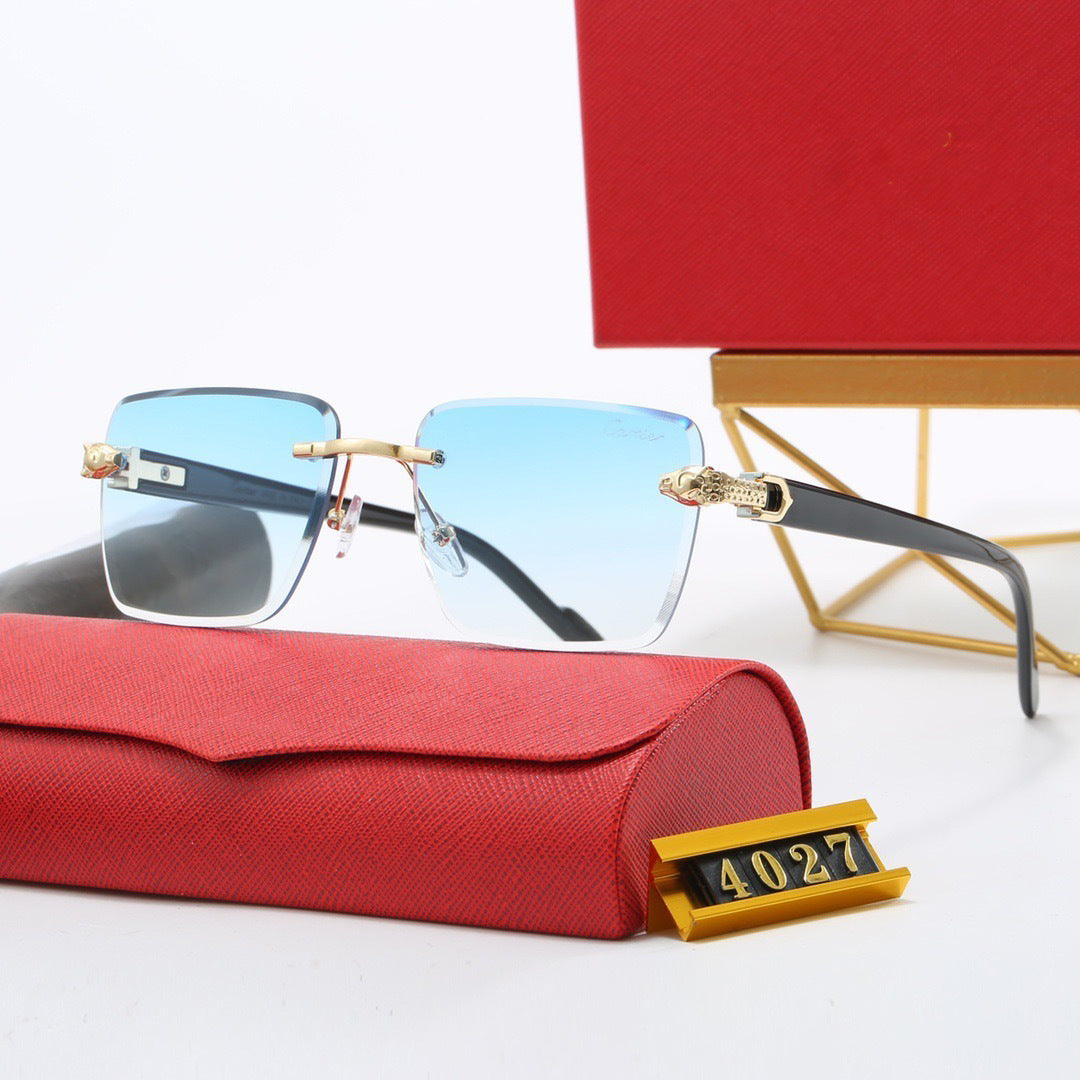 European and American Style Sunglasses Metal Sunglasses for Women Fashion UV Protection Outdoor Street Style Slimming
