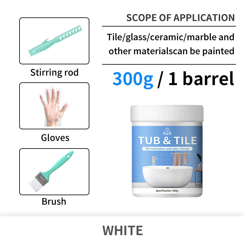 Tile Color Changing Paint Glass Ceramic Renovation Bathroom Water-Based Paint Indoor Tile Paint