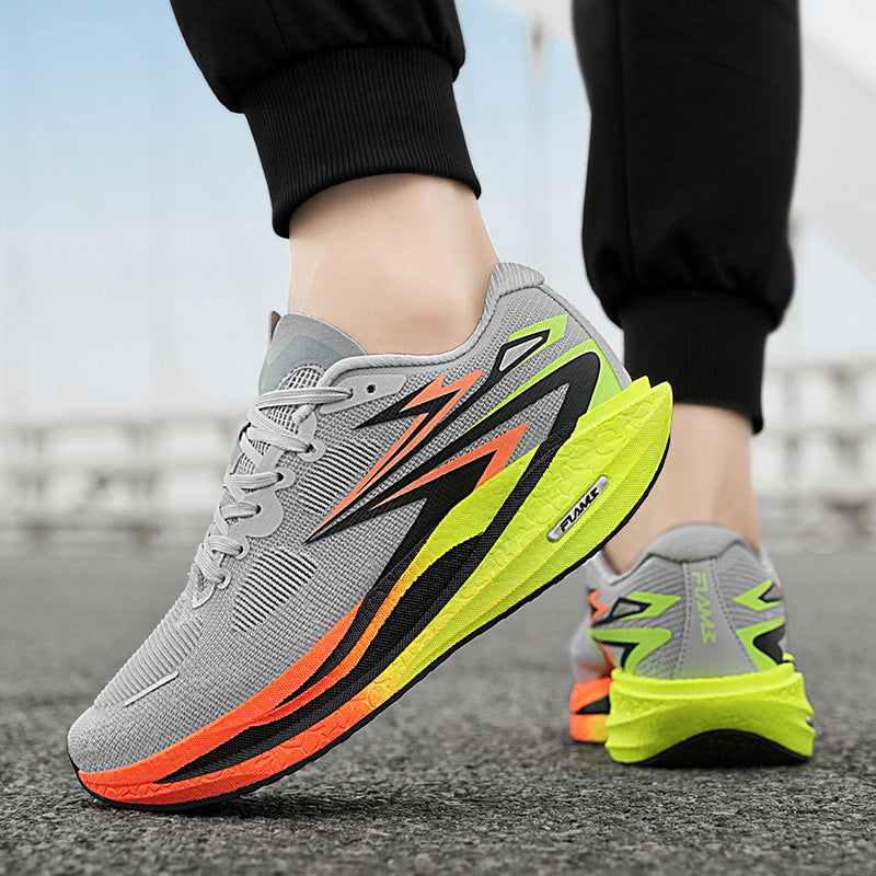 Summer New Style Fei Ran4Jacquard Breathable Comfortable Sports Men's Shoes Fashionable Lightweight Cushioned Wear-resistant Youth Running Shoes