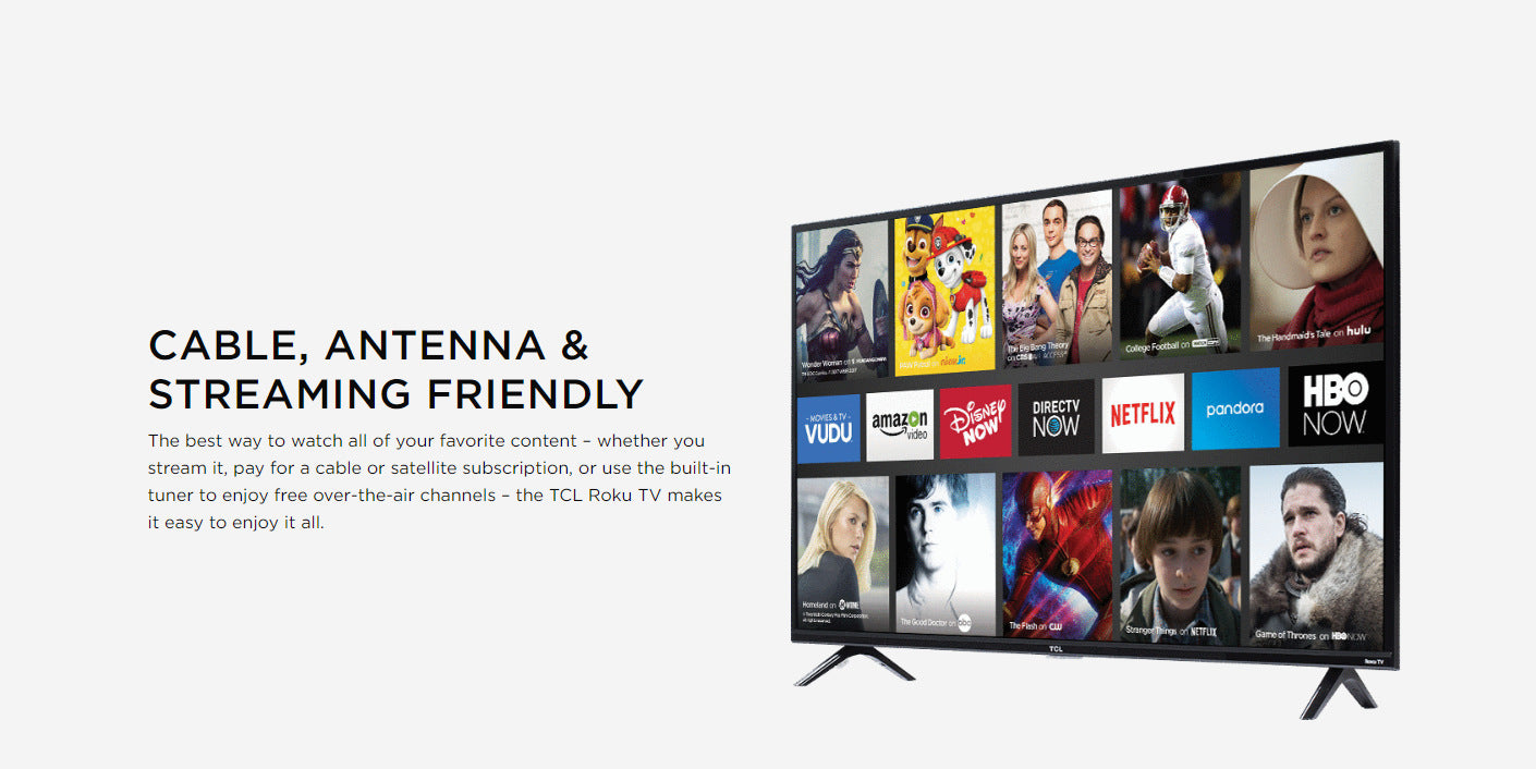 C728/C635 QLED LCD TV ROKU/Android System Original Export Smart TV