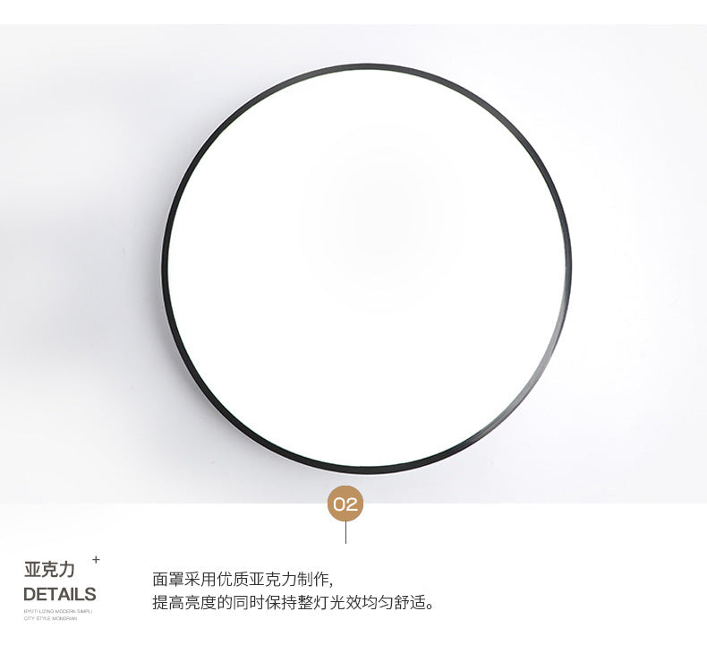 Triple-proof Light led Ceiling Light Ultra-Thin Corridor Aisle Light Modern Minimalist Balcony Light Round Bathroom Kitchen Light