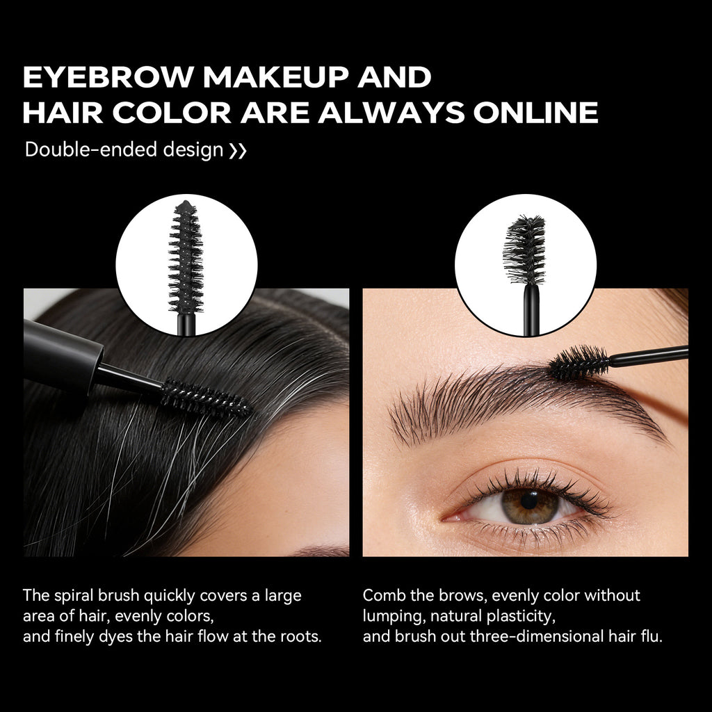 sheloves Eyebrow and Hair Dual-use Styling Stick White Hair Covering Magic Waterproof Non-Fading Disposable Hair Dye Pen