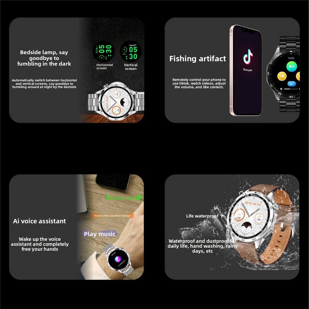 S40 Max Smart Watch1.62inch Bluetooth call, heart rate, step counting, sleep monitoring GT4Message Push