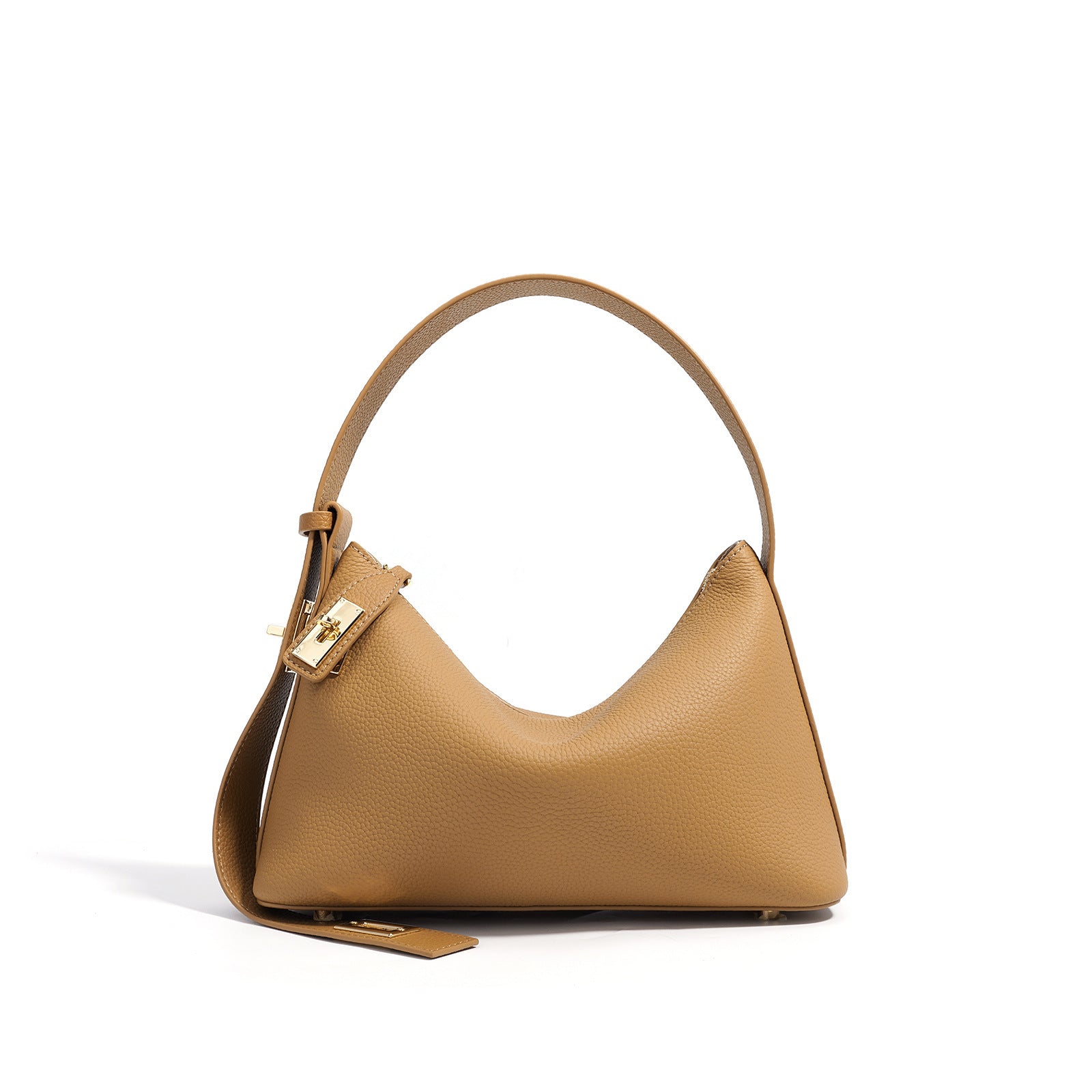 European and American High-End Luxury Handbag for Women, Niche Design, Underarm, Single Shoulder, Crossbody, Dumpling Shape, Genuine Leather, Cowhide, Pillow Bag