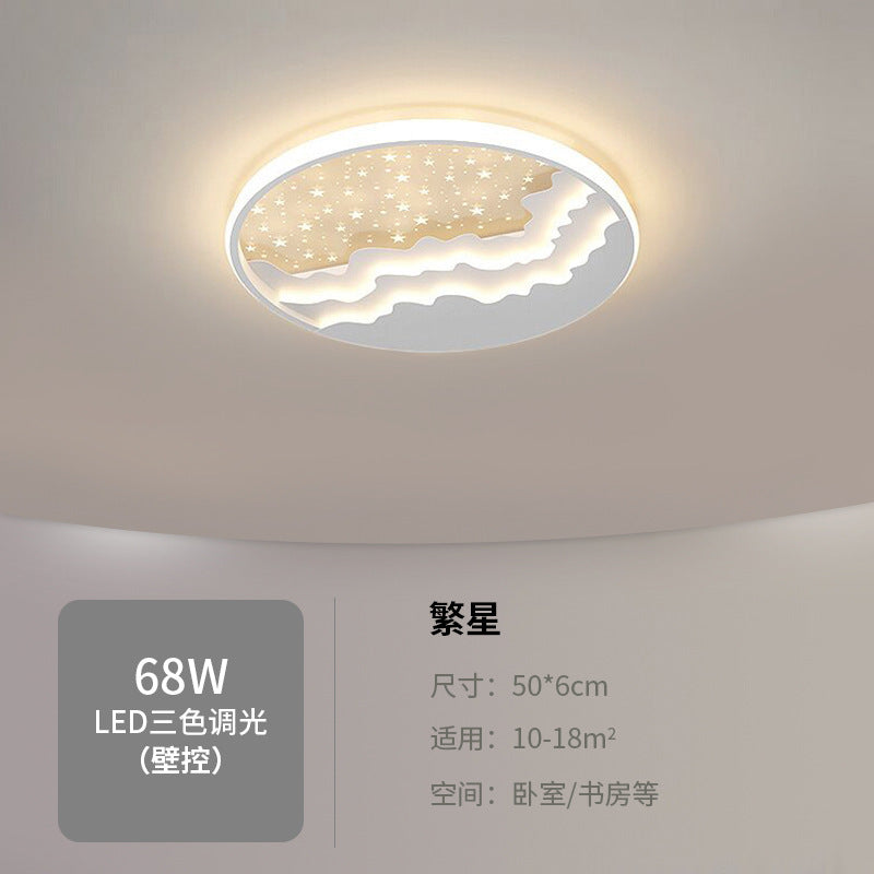 Nordic Bedroom Ceiling Light Modern Simple Creative Geometric Master Bedroom Room Lighting Design Water Ripple Ceiling Light