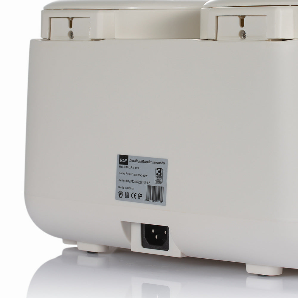 RAF European Standard Rice Cooker Smart2L Fully Automatic Health Care Household Stainless Steel Double Pot Multi-Functional R.5419
