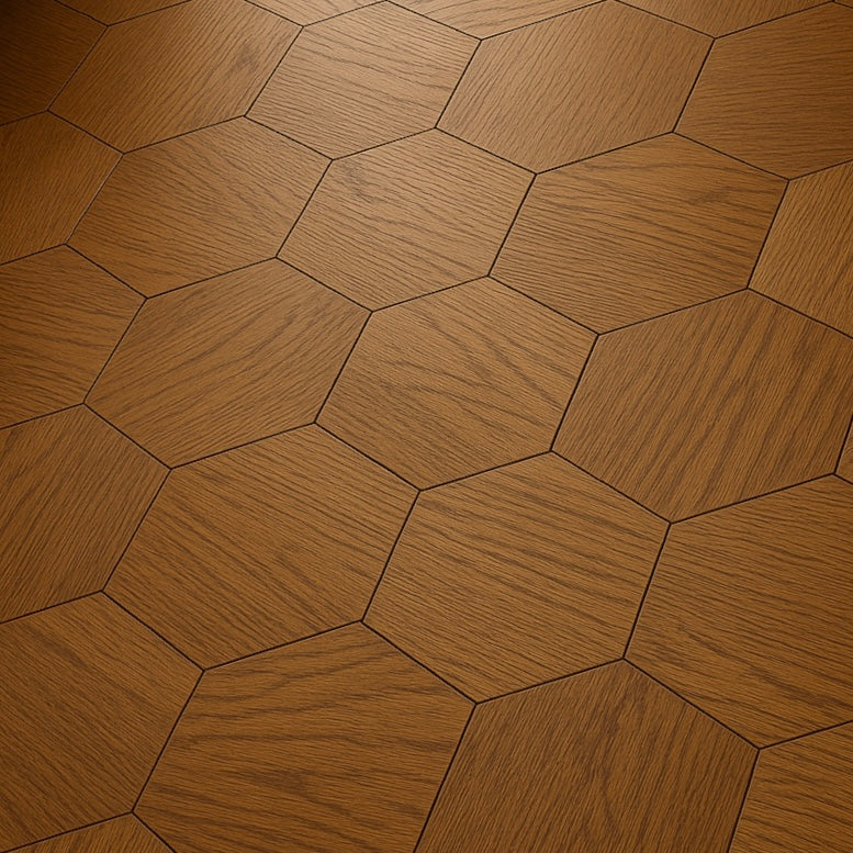 Luxury 18mm Multilayer Hexagon Oak Parquet Flooring | Customizable Thick Waterproof Engineered Oak Flooring for Living Rooms