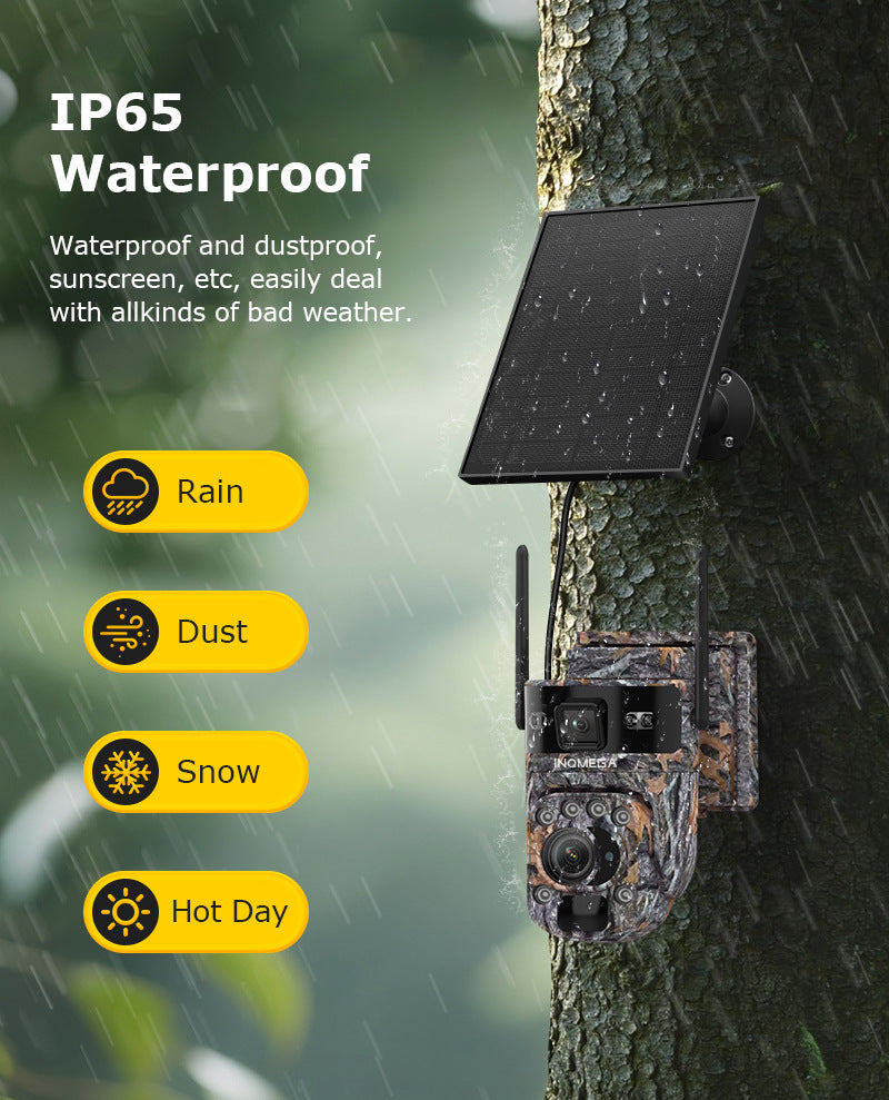 New Product4g Solar camera outdoor camouflage low power consumption camera HD20X Zoom Camera