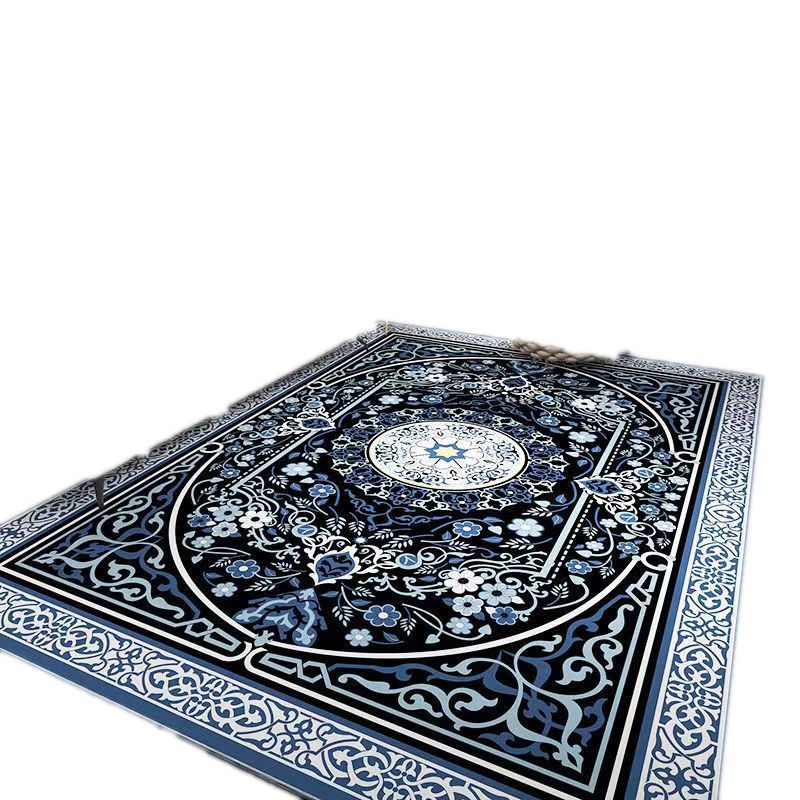 Bohemian Style Crystal Velvet Carpet Wear-Resistant and Dirt-Resistant Bedroom Non-Slip Bedside Rug Home Living Room Sofa Coffee Table Rug