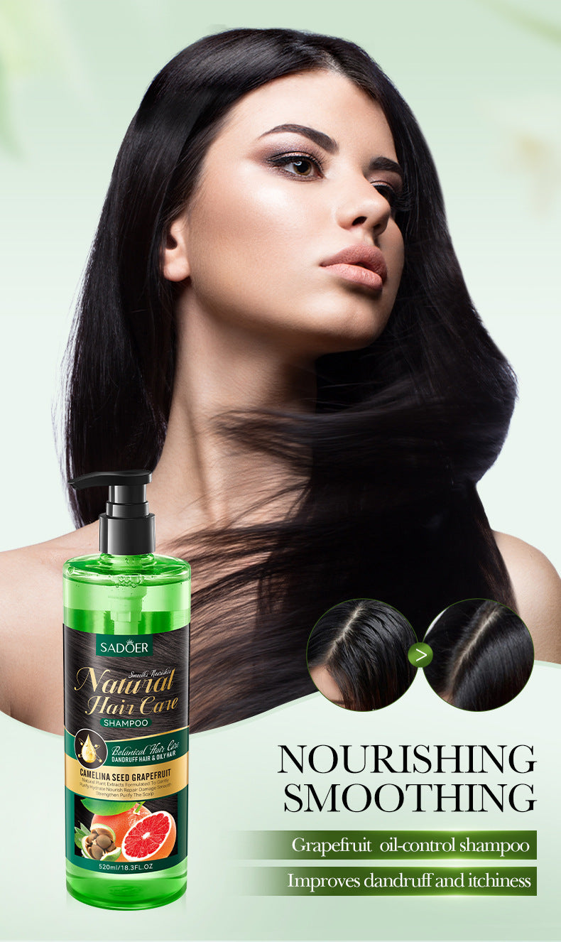 Camellia Seed Anti-Dandruff Shampoo SADOER Grapefruit Smooth Nourishing Shampoo Cross-Border Wholesale