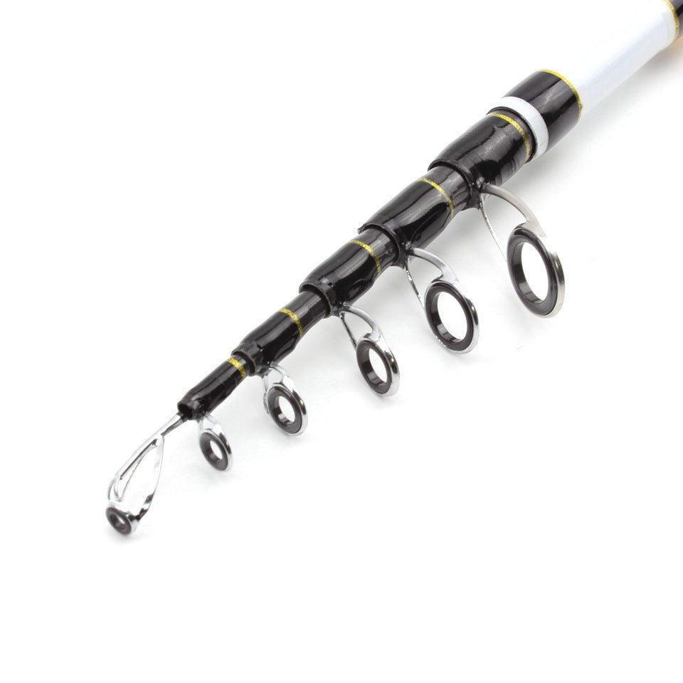 A European and American Style Straight Handle Telescopic Lure Rod Portable Carbon Fishing Rod Sea Rod Bass Carp Rod