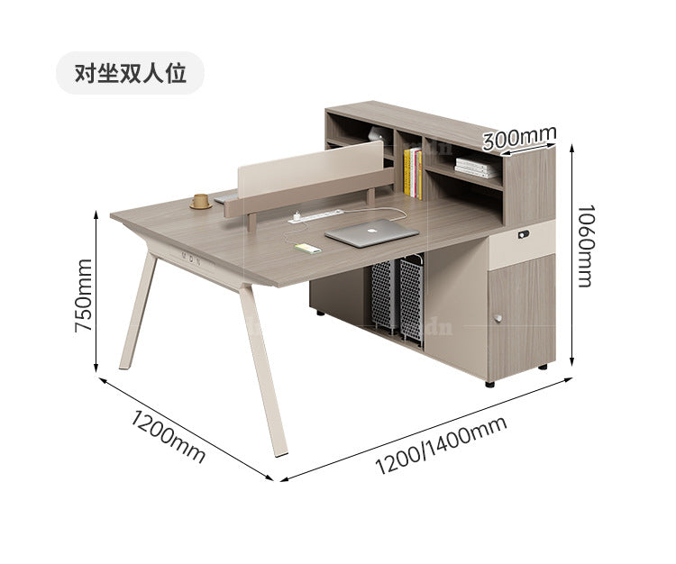 Staff Desk Office Desk and Chair Set Simple Modern Office Partition Computer Desk Employee Desk Six-Person Booth