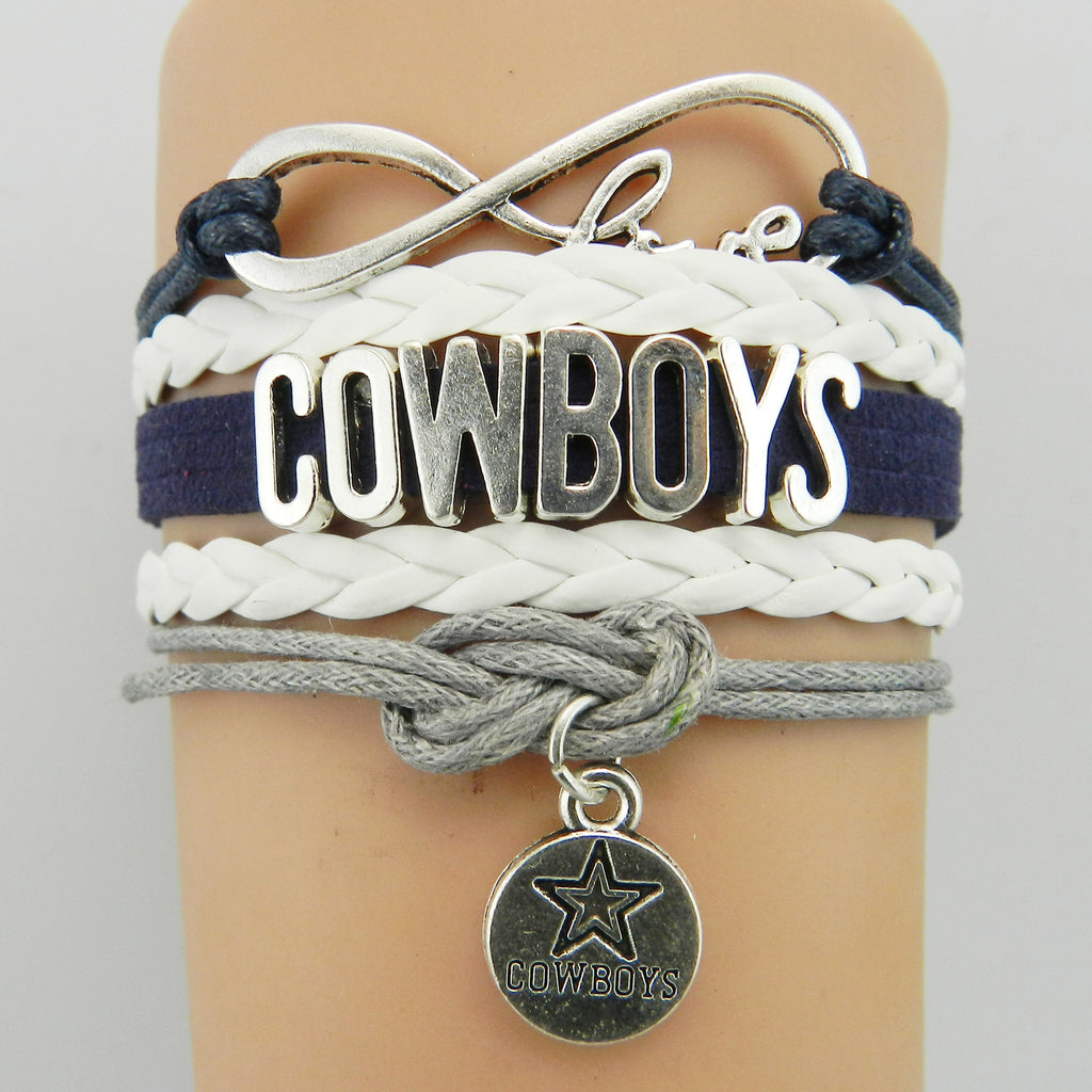 COWBOYS Cowboys Braided Bracelet Men's Football Sports Helmet Bracelet Letter Braided Football Bracelet
