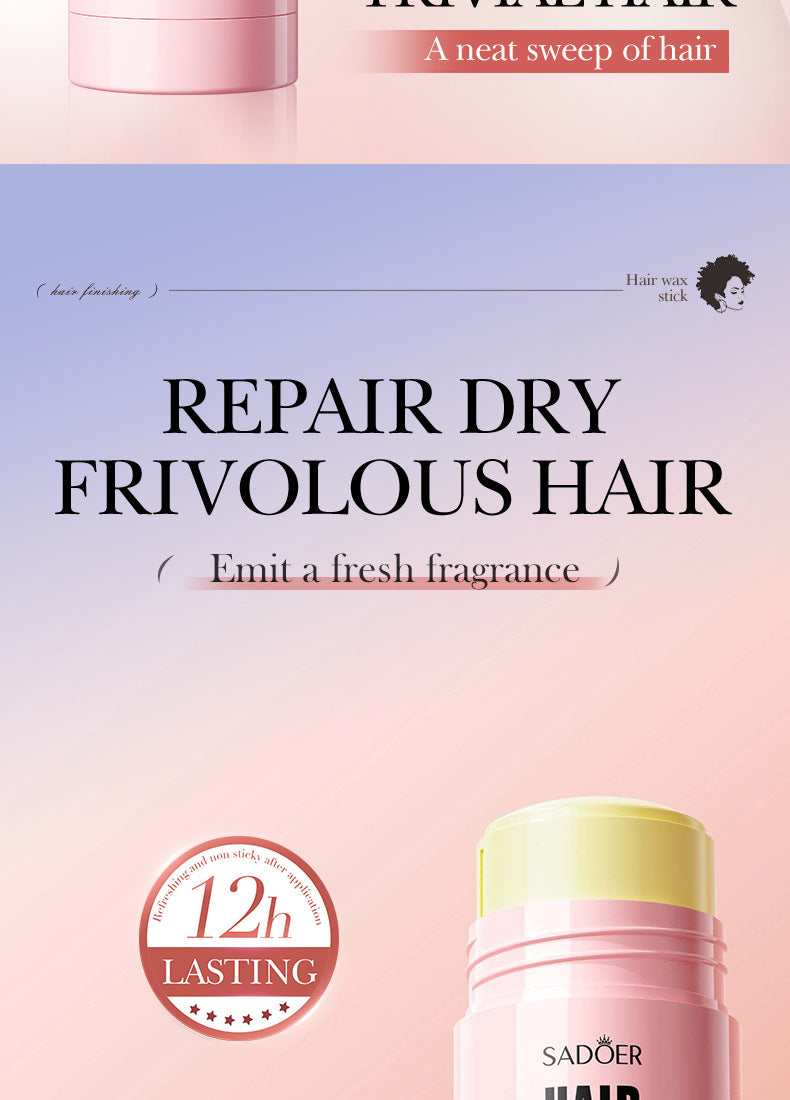 Fine Hair Styling Stick30g SADOER Styling Liquid for Taming Messy Hair Cross-Border Wholesale