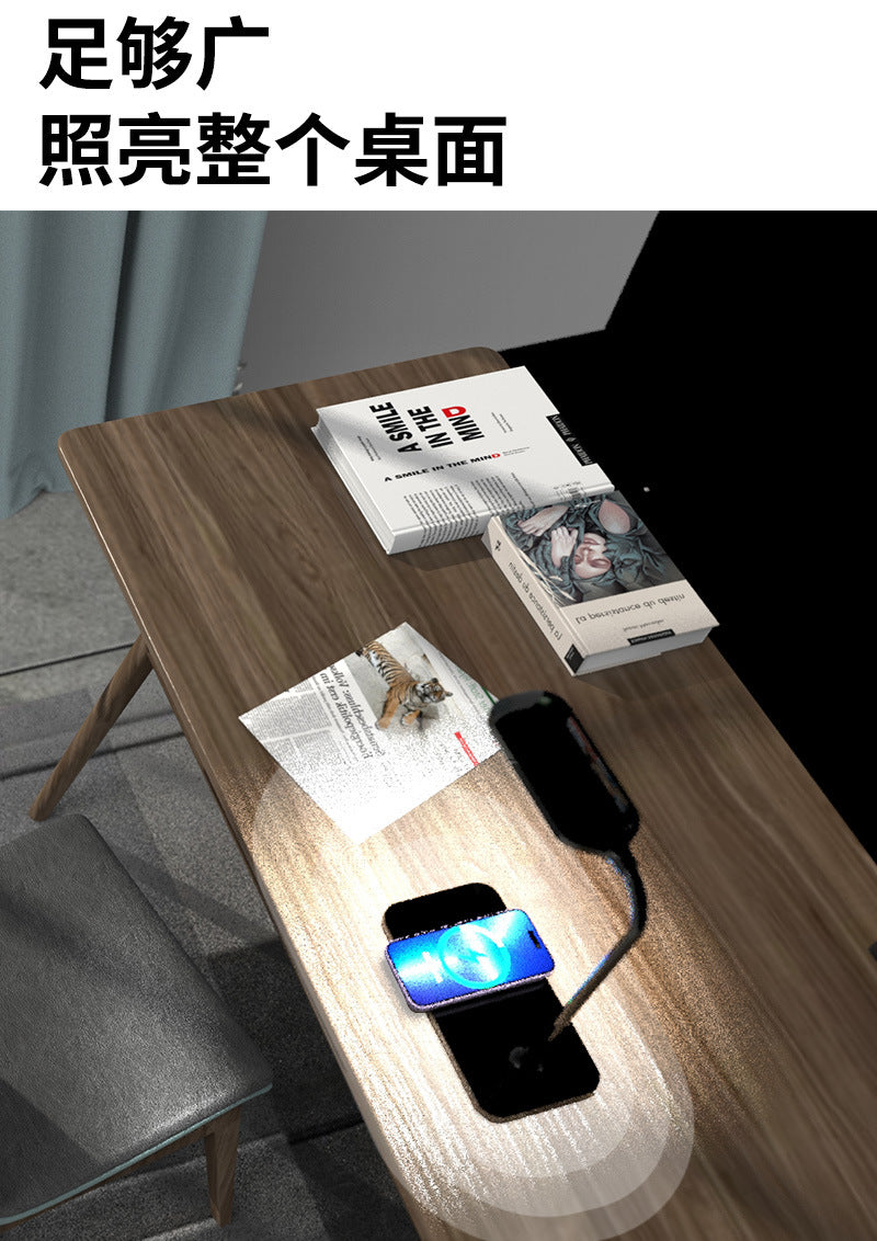 Desk Lamp for Students, Eye Protection Desk Lamp, Bedroom Bedside Lamp, Wireless Charging Desk Lamp, Foldable led Learning Table Lamp