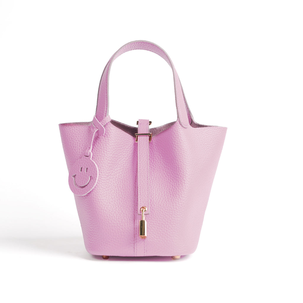 European and American New Hot-Selling Simple Women's Top Layer Cowhide Large Capacity Versatile Bucket Bag Handbag