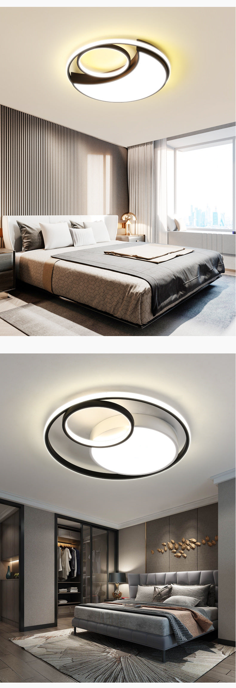 Nordic Lighting Fixtures led Ceiling Lamp2025New Year's Creative Internet Celebrity Master Bedroom Simple Modern Bedroom Lighting Room
