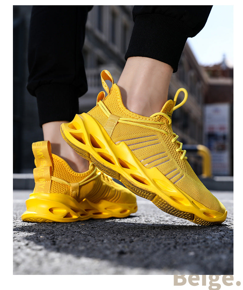 Summer Youth Coconut Shoes for Middle and High School Students, Breathable Mesh Blade Edge, Wear-resistant, Non-slip Sports Running Shoes, Casual Trendy Shoes